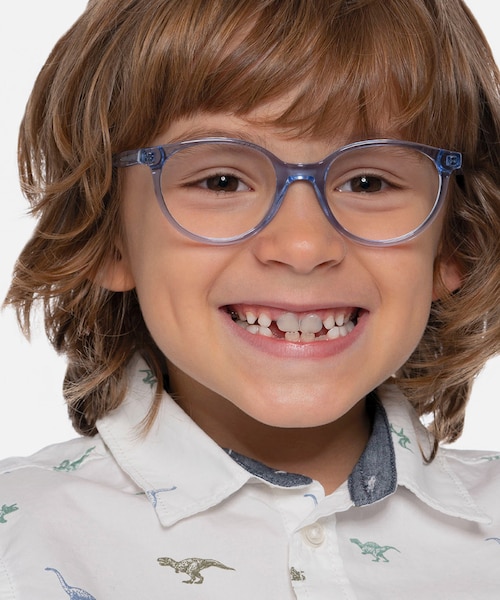 Trust Clear Blue AcetateEyeglass Frames for Men from EyeBuyDirect