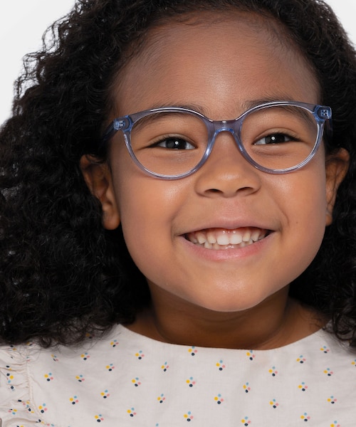 Trust Clear Blue AcetateEyeglass Frames for Women from EyeBuyDirect