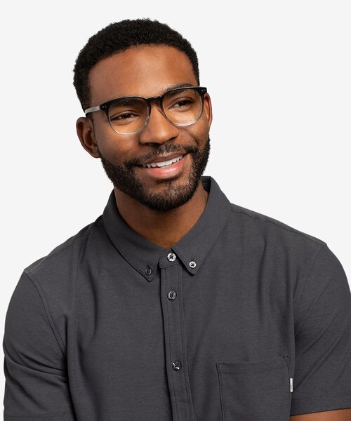 Ander Gray Clear AcetateEyeglass Frames for Men from EyeBuyDirect