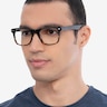 Caster Black Tortoise AcétateMontures de lunettes de vue pour Hommes d'EyeBuyDirect