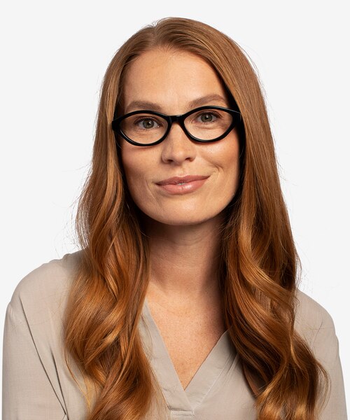 Passion Black AcetateEyeglass Frames for Women from EyeBuyDirect