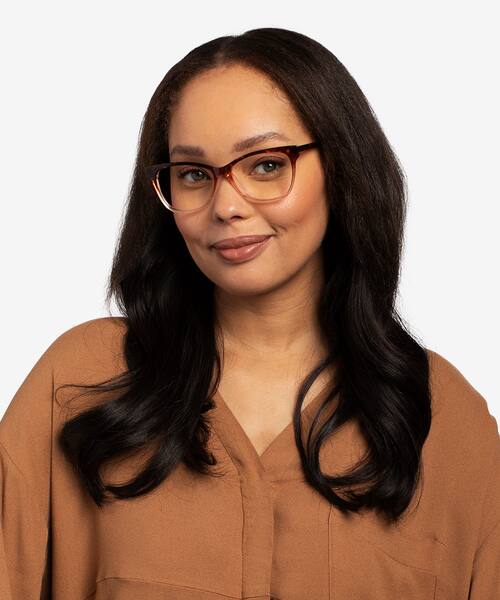 Orange Rosalie -  Acetate Eyeglasses