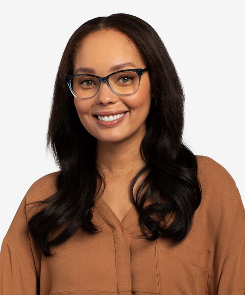 Rosalie Blue AcetateEyeglass Frames for Women from EyeBuyDirect