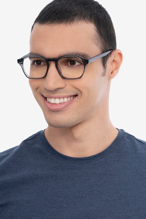 Orchid Gray AcetateEyeglass Frames for Men from EyeBuyDirect