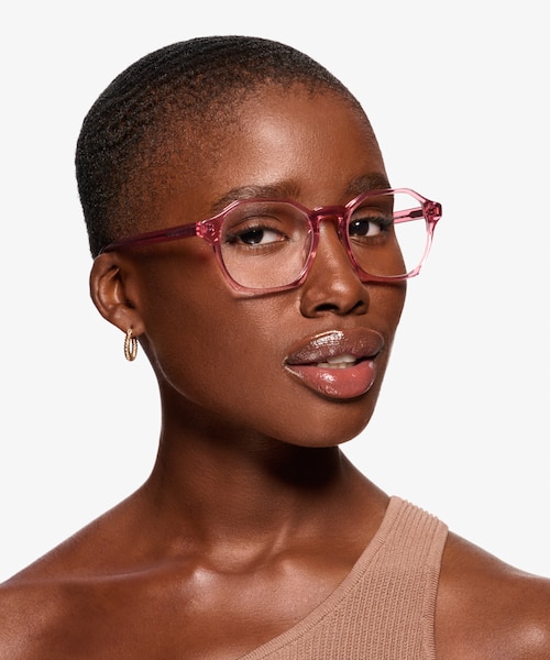 Orchid Clear Pink AcetateEyeglass Frames for Women from EyeBuyDirect