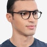 Ida Black AcetateEyeglass Frames for Men from EyeBuyDirect