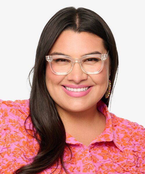 Romy Transparent AcétateMontures de lunettes de vue pour Femmes d'EyeBuyDirect