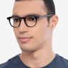 Flora Black AcetateEyeglass Frames for Men from EyeBuyDirect
