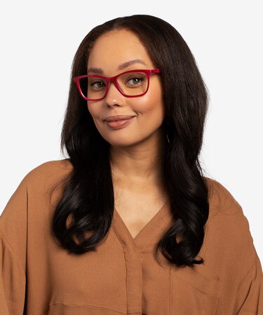 Raspberry Pink Hedera -  Colorful Acetate Eyeglasses