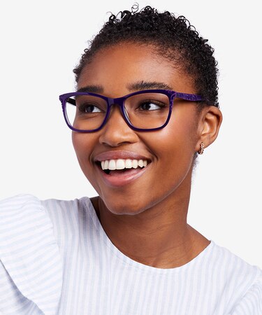 Purple Hedera -  Colorful Acetate Eyeglasses