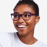 Hedera Purple AcetateEyeglass Frames for Women from EyeBuyDirect