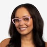 Anastasia Iridescent Pink & Tortoise AcetateEyeglass Frames for Women from EyeBuyDirect
