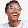 Anastasia Turquoise & Tortoise AcetateEyeglass Frames for Women from EyeBuyDirect