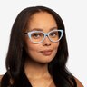 Anastasia Baby Blue & Tortoise AcetateEyeglass Frames for Women from EyeBuyDirect