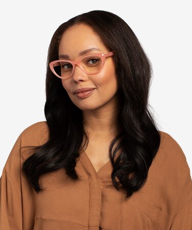 Coral Persona -  Vintage Acetate Eyeglasses