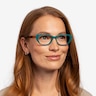 Selina Teal & Tortoise AcetateEyeglass Frames for Women from EyeBuyDirect