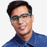 Jamie Emerald Green AcétateMontures de lunettes de vue pour Hommes d'EyeBuyDirect