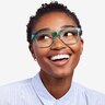 Jamie Emerald Green AcétateMontures de lunettes de vue pour Femmes d'EyeBuyDirect