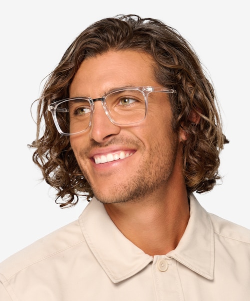 Forte Clear Plastic, MetalEyeglass Frames for Men from EyeBuyDirect