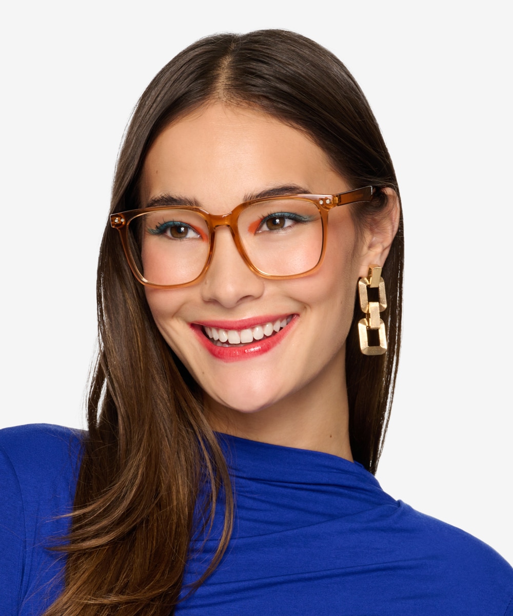 Piano Square Brown Full Rim Eyeglasses Eyebuydirect Canada