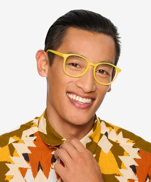 Dutchess Yellow PlasticEyeglass Frames for Men from EyeBuyDirect