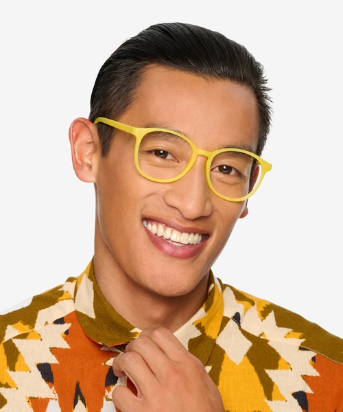 Dutchess Yellow PlasticEyeglass Frames for Men from EyeBuyDirect
