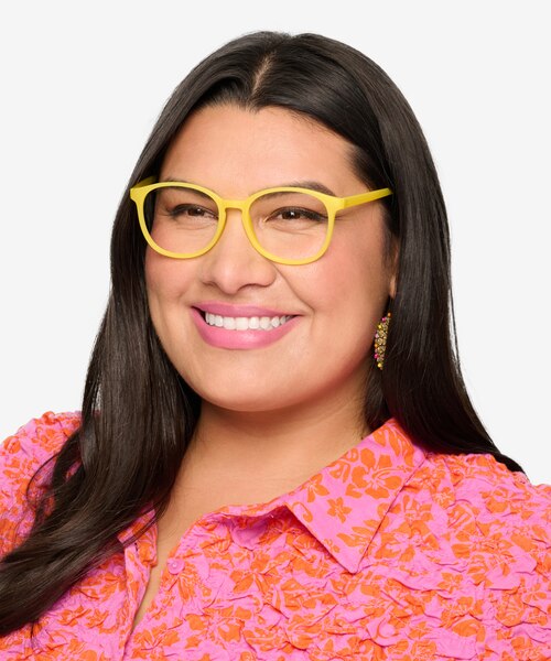 Dutchess Yellow PlasticEyeglass Frames for Women from EyeBuyDirect