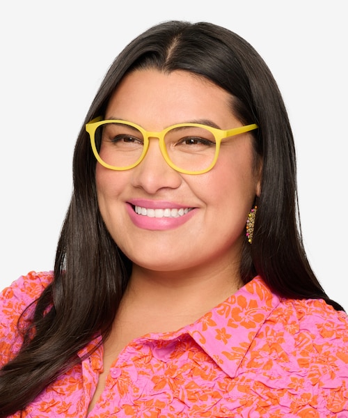 Dutchess Yellow PlasticEyeglass Frames for Women from EyeBuyDirect