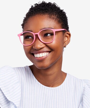 Neon Pink Dutchess -  Lightweight Plastic Eyeglasses