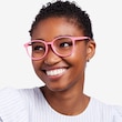 Dutchess Neon Pink PlasticEyeglass Frames for Women from EyeBuyDirect