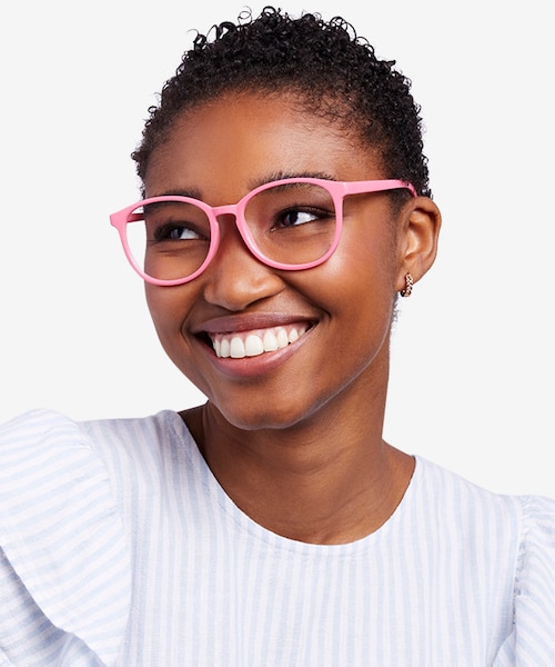 Dutchess Neon Pink PlasticEyeglass Frames for Women from EyeBuyDirect