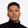 Ballast Clear Blue AcetateEyeglass Frames for Men from EyeBuyDirect