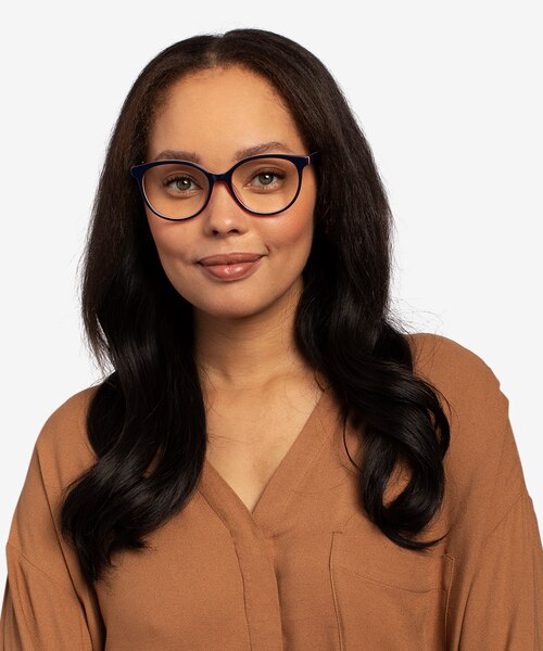 Patriot Navy & Red AcetateEyeglass Frames for Women from EyeBuyDirect