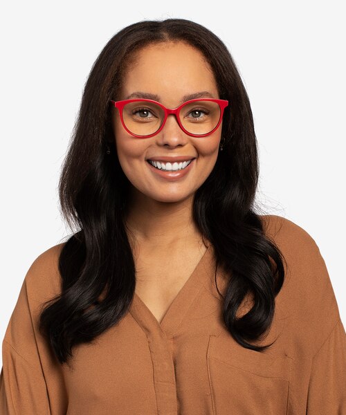Patriot Red & Navy AcetateEyeglass Frames for Women from EyeBuyDirect