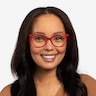 Patriot Red & Navy AcetateEyeglass Frames for Women from EyeBuyDirect