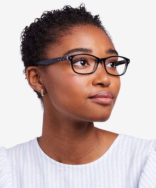 Kedah Black AcetateEyeglass Frames for Women from EyeBuyDirect