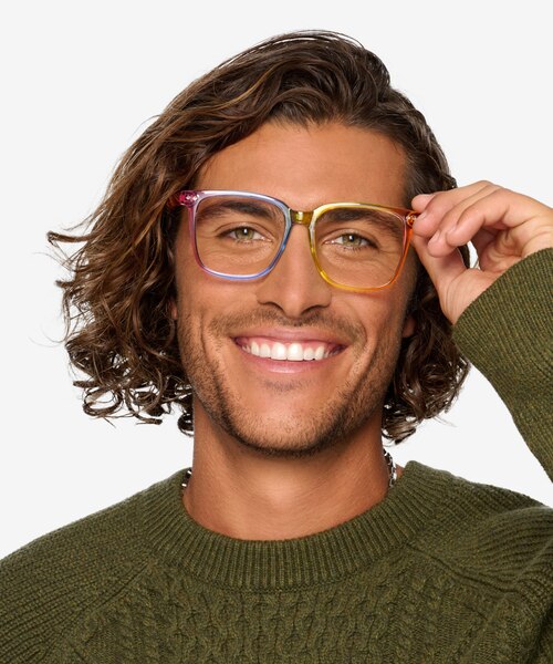Freedom Rainbow PlasticEyeglass Frames for Men from EyeBuyDirect