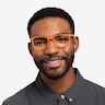 Equality Orange AcetateEyeglass Frames for Men from EyeBuyDirect