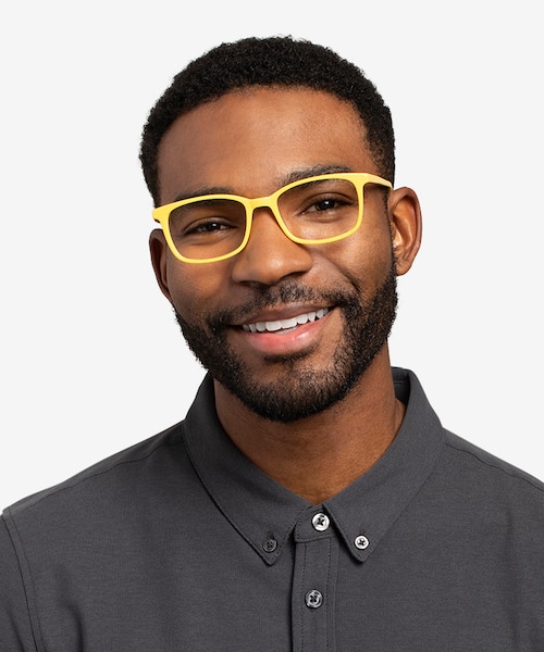 Equality Yellow AcetateEyeglass Frames for Men from EyeBuyDirect