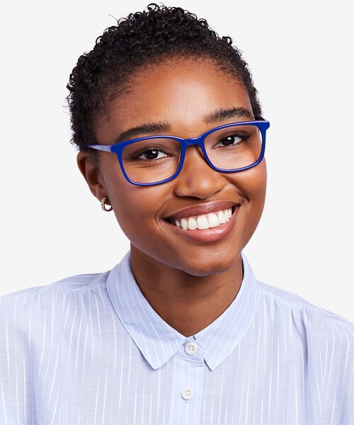 Equality Navy AcetateEyeglass Frames for Women from EyeBuyDirect