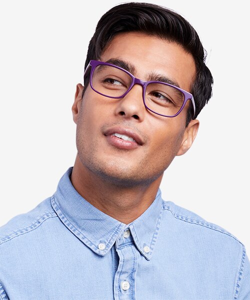 Equality Purple AcetateEyeglass Frames for Men from EyeBuyDirect