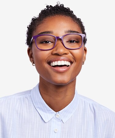 Purple Equality -  Colorful Acetate Eyeglasses