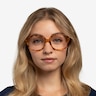 Tompkins Light Tortoise AcétateMontures de lunettes de vue pour Femmes d'EyeBuyDirect