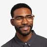 Tompkins Clear Brown AcetateEyeglass Frames for Men from EyeBuyDirect