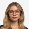 Tompkins Clear Brown AcetateEyeglass Frames for Women from EyeBuyDirect