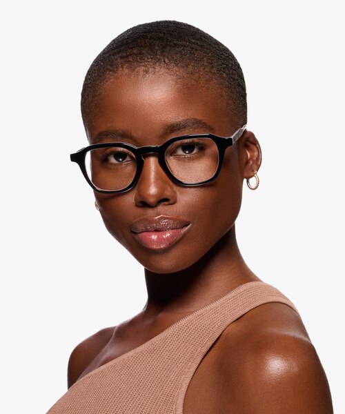 Victor Black & Zebra AcétateMontures de lunettes de vue pour Femmes d'EyeBuyDirect
