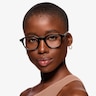 Victor Black & Zebra AcétateMontures de lunettes de vue pour Femmes d'EyeBuyDirect