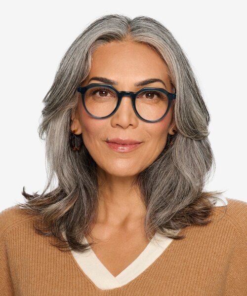 Mikoto Teal AcetateEyeglass Frames for Women from EyeBuyDirect