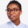 Mikoto Clear Brown AcetateEyeglass Frames for Women from EyeBuyDirect