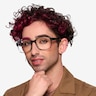 Tobias Clear Gray AcétateMontures de lunettes de vue pour Hommes d'EyeBuyDirect